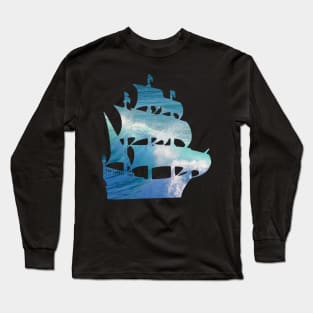 Sail the Ocean Galleon Long Sleeve T-Shirt